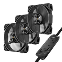 Antec NOVA 120 PWM Fan 3 Pack with Speed Controller - Black-NOVA 120 3PK
