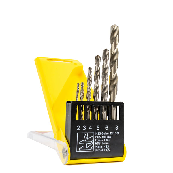 Tork Craft Drill Bit Set 6 Pc Hss Roll Forged 2 8 Mm Nr00006