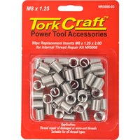 Tork Craft M8 x 1.25 Thread Repair Inserts - Replacement for NR5008 Kit, 50 pcs
