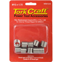 Tork Craft Thread Repair Kit M12 X 1.75 X 1.5 D Repl. Inserts For Nr5012 Nr5012 02