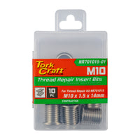 Tork Craft Repl. Insert 10 Pc M10 X 1.5 X 14 Mm S/Steel For Nr701015 Nr701015 01