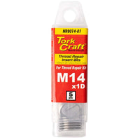 Tork Craft M14 x 1D Thread Repair Insert Bits - 5 Piece Kit