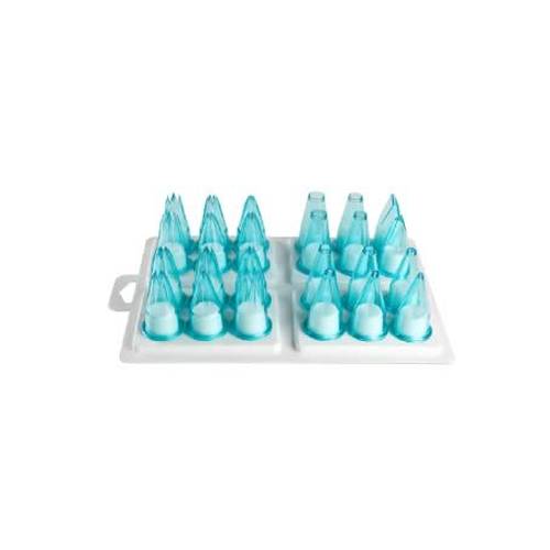 PAVONI Nozzle Set Polycarbonate Assorted Plain 12 Piece - NSP0012
