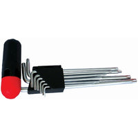 9PC Torx Allen Key Set - Security Torx Keys T10-T50 with Interchangeable Handle - Chrome Vanadium Steel