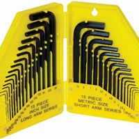 Tork Craft 30 Pc Allen Key Set 0.7 10 Metric & Imperial Sizes In Plastic Case Nt2507