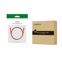 UGREEN RJ45 CAT6 Ethernet 0.5m LAN Network Cable -Red (1Gbps, 250MHz)-NW102-95507