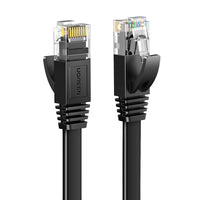 UGREEN Cat6 Ethernet Cable, Flat Black RJ45 - 1Gbps Network Cable for Gaming, Streaming