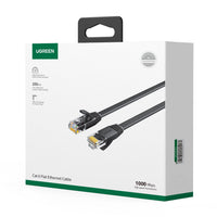 UGREEN NW102 Cat6 U/UTP Flat Ethernet Cable 15m - Black-NW102-50180