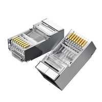 UGREEN NW111 RJ45 Cat6 Ethernet Network Head 100 Pack - Silver/Transparent-NW111-50248