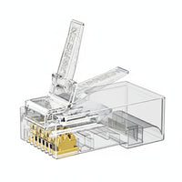 UGREEN Cat6 RJ45 Modular Plugs (50 Pcs)–Transparent with Gold Contacts-NW120-50962