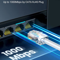 UGREEN Cat6 RJ45 Modular Plugs (50 Pcs)–Transparent with Gold Contacts-NW120-50962
