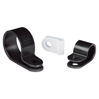 P Clips Nylon 13.6mm - Pack of 100 Cable Clips - Wire Management