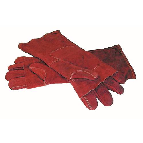 BCE Oven Mitt - Leather 400Mm Pair - Red - OML0400