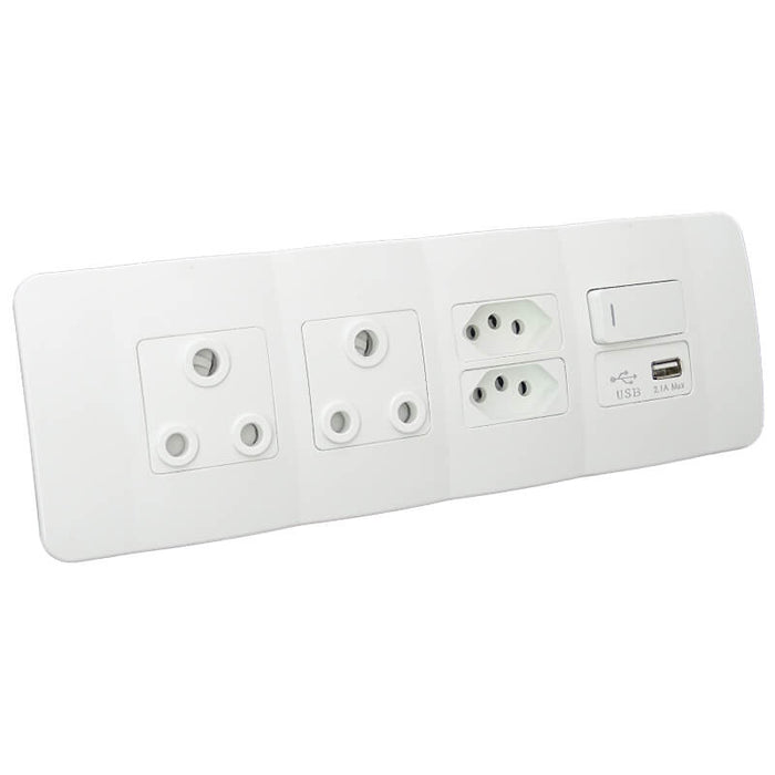 Major Tech VETi 1 - USB, V-Slim, RSA Sockets & Switch Omni Cluster - Complete | OMNI3WWT