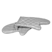 PAVONI Oven Mitt Silicone Coated - Silver - 330Mm (Pair) - OMT0330