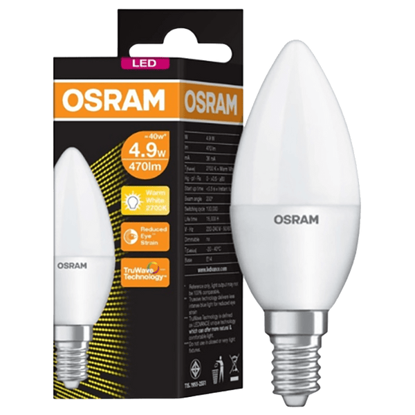 Led Osram Candle 4.9 W E14 Warm White Xxx Osr5037