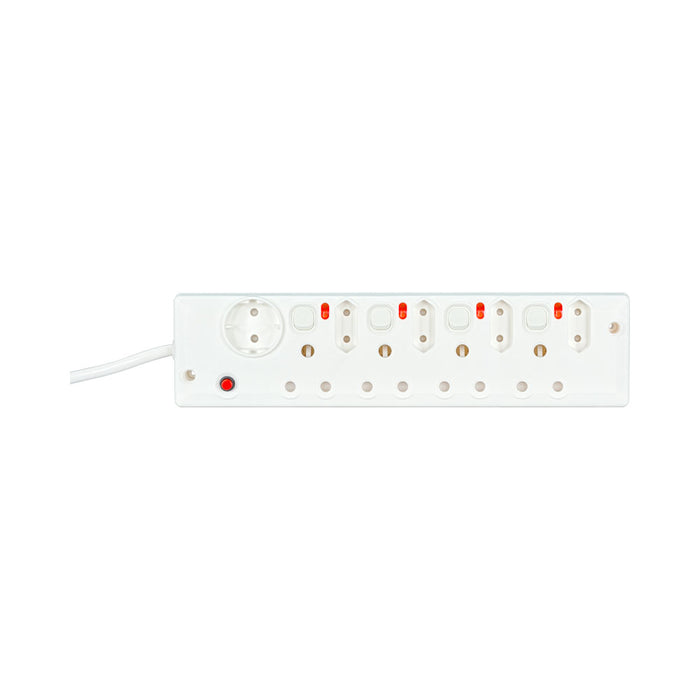 9-PORT MP 4X16A(4X6A)(1X10A) SHUKO - SWITCHES- 09B - PWR-MP-9P-P-09B
