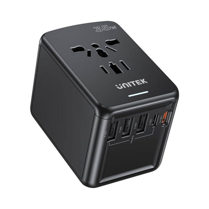 UNITEK 35W UNIVERSAL TRAVEL ADAPTER (P1121A01)... - USB-CHARGER-P1121A01