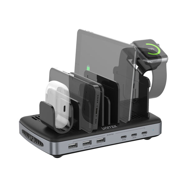 UNITEK 80W 6 PORT USB-C/USB-A SMART CH STA(P1207B) - USB-6P-CHARGE-P1207B