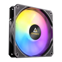 Antec P12 PWM 120mm ARGB Reverse Case Fan - Black-P12R ARGB BLK
