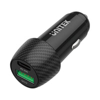 UNITEK P1400A POWERTRAIN DUO 38W TWO PORTS CAR CHARGER WITH 20W POWER DELIVERY PLUS QC3.0 18W - ADA-CAR-DUO-CAR-CHAR