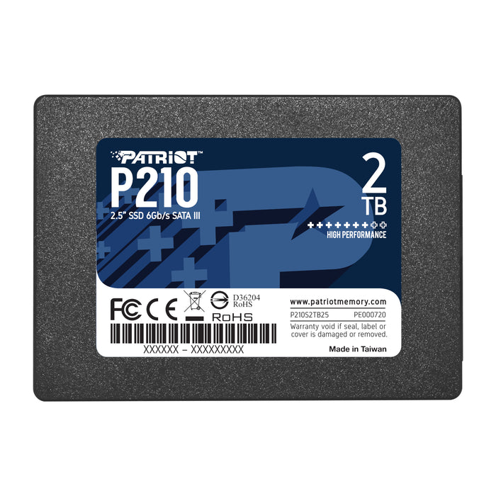 Patriot P210 2TB 2.5 Inch SATAIII SSD-P210S2TB25