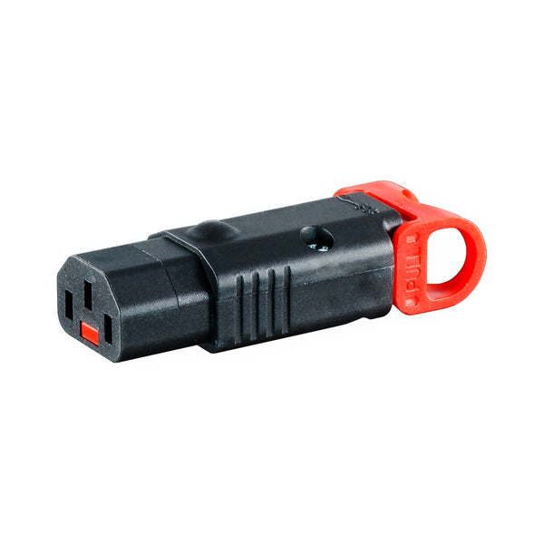 C13F REWIREABLE LOCKABLE IEC + LSZH - PWR-IECF-LOCK