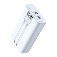 ROMOSS PAC10 Power Bank: 10000mAh, 20W Fast Charge, White - Portable Charger