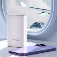 ROMOSS PAC10 Power Bank: 10000mAh, 20W Fast Charge, White - Portable Charger