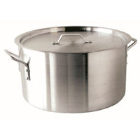 8-Liter Aluminum Casserole Pot with Lid | Heavy Duty Stock Pot for Commercial Kitchens