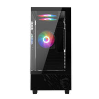 MSI PAG PANO M110A Micro-ATX Gaming Chassis - Black - RGB PC Case with Tempered Glass Side Panel - Optimized Airflow