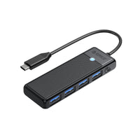 ORICO 4-Port USB 3.0 Hub - Type-C Adapter, 5Gbps Data, Black USB Hub