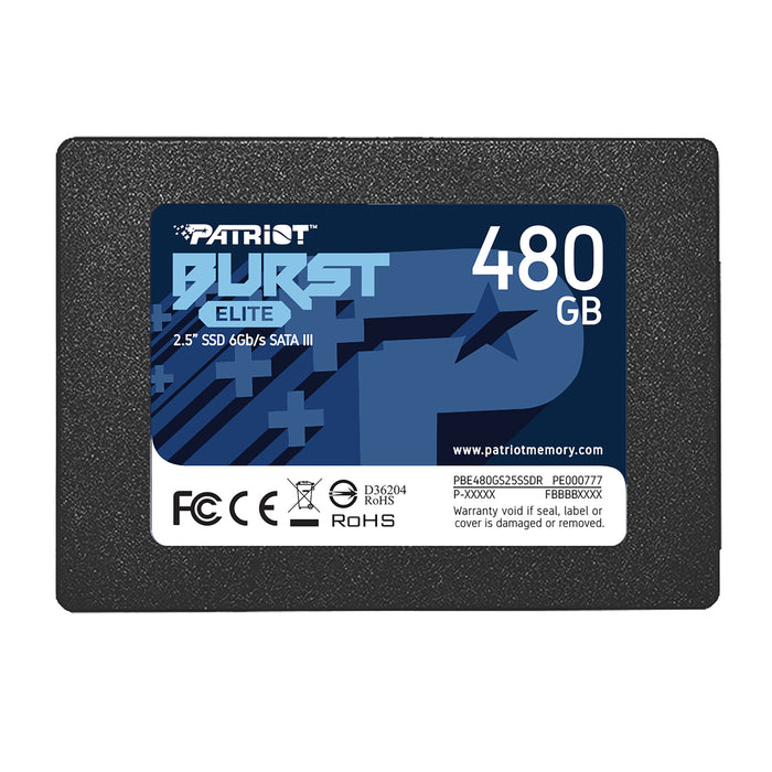 Patriot Burst Elite 480GB SSD: High-Speed SATA III Solid State Drive for PC Performance Upgrade