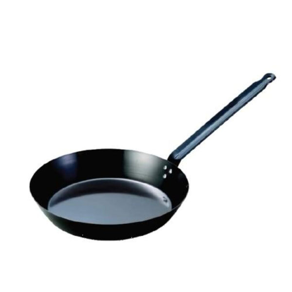 GLOBAL Pan (Black) Steel Frying - 200Mm - PBF2200