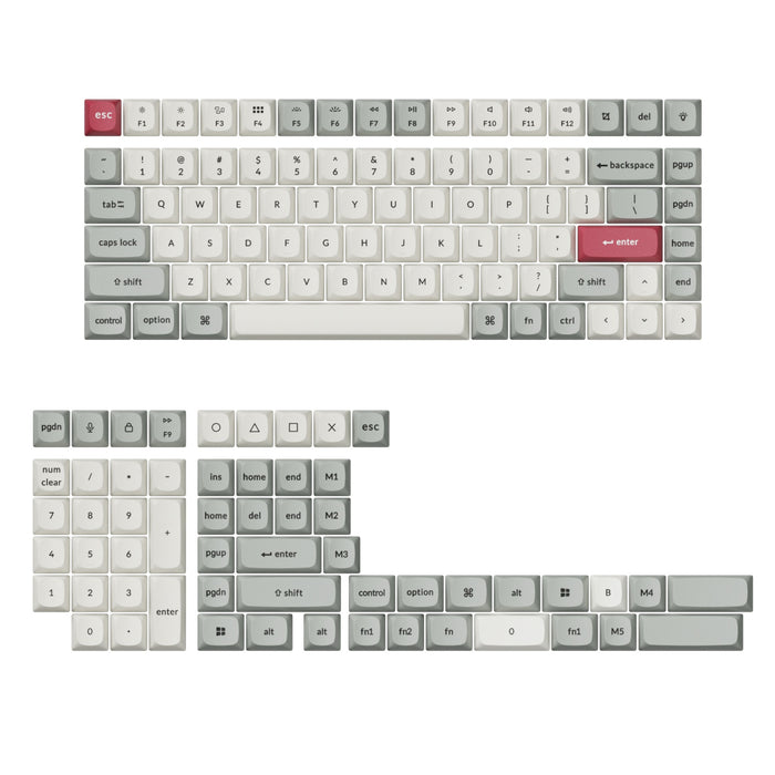 Keychron Double-Shot PBT OSA Keycap Set - Retro-PBT-52