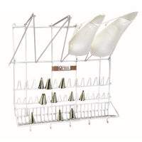 Piping Bag Rack & Nozzle Organizer: Wall Mounted Baking Supplies for Icing Tips & Pastry Bags - Keep Your Kitchen Organized!