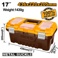 INGCO TOOL BOX PLASTIC 220X205MM 15KG