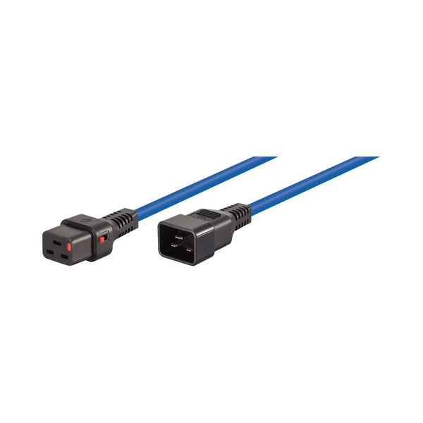 2M C19 F TO C20 M LOCKABLE POWER CABLE BLUE - CAB-C19-C20-2M-LK-BL