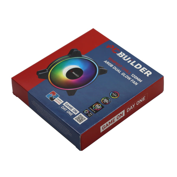 PCBuilder Tempest Chill 120MM ARGB Dual Glow Fan-PCB-CF-TEMP-D120
