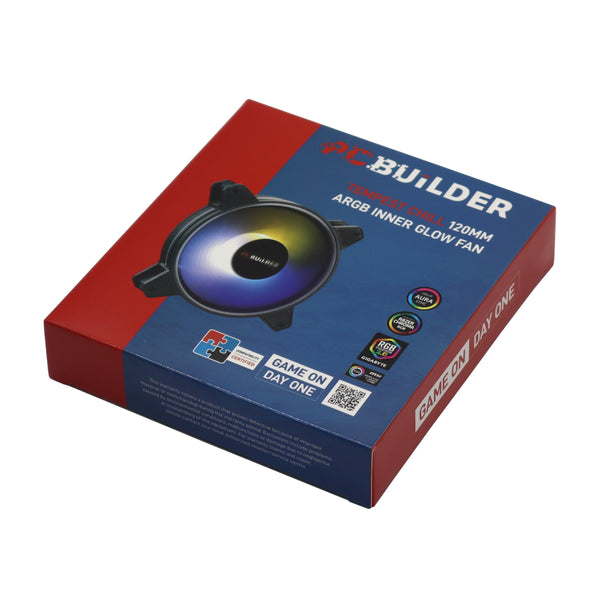 PCBuilder Tempest Chill 120MM ARGB Inner Glow Fan-PCB-CF-TEMP-I120