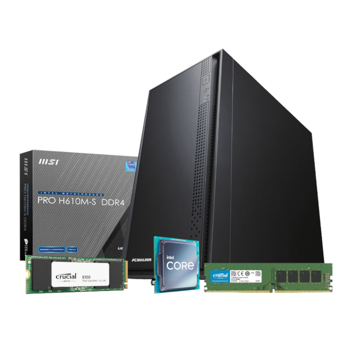 PCBuilder Intel i5-12400 OFFICE MASTER Core Windows 11 Pro Desktop PC-PCB_OFFICE_I516G-V3