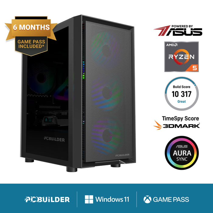 PCBuilder Ryzen 5 5600XT PATHFINDER Windows 11 Gaming PC-PCB_PATHFINDER_01