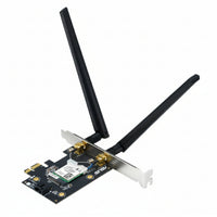 ASUS  Wi-Fi 7 Tri-Band PCIe Wireless Adapter with Bluetooth 5.4 – Black-PCE-BE6500