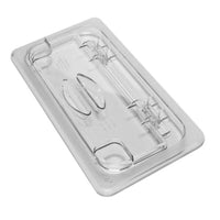 Cambro Polycarbonate Clear Hinged Flip Lid for 1/3 Food Pan - Restaurant Kitchen Food Storage