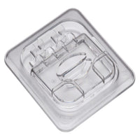 Cambro Polycarbonate Clear Hinged Flip Lid for 1/6 Food Pan - Durable, Restaurant-Grade Food Storage Solution