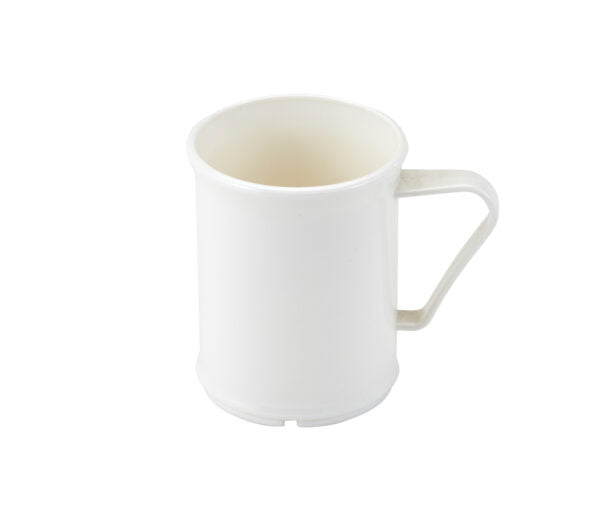 White Polycarbonate Mug 288ml - Durable, Dishwasher Safe | Chavda.com