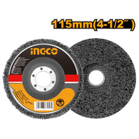 INGCO Poly Strip Disc 115mm (4.5 inch). Abrasive Wheel, Paint & Rust Removal. Grinding Disc