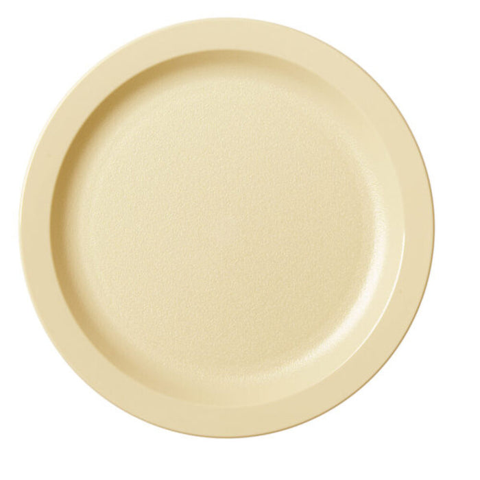 Cambro Beige Polycarbonate Dinner Plate - 25.4cm Narrow Rim - Durable Restaurant Plate