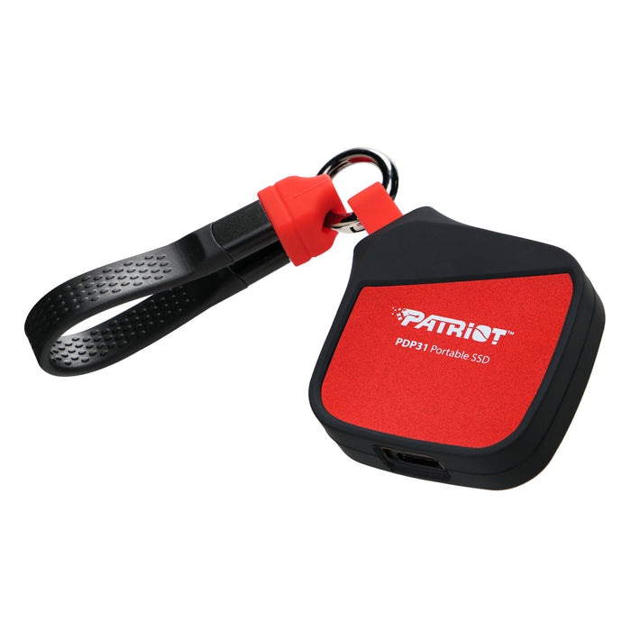 Patriot PDP31 1TB Type-C Portable SSD - Red / Black-PDP311TB23UCK