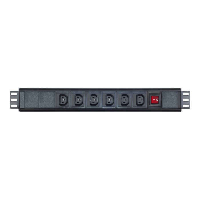 6 WAY 10A IEC PDU OUTLET WITH  ON/OFF SW - PWR-MP-6P-IEC-L-VP